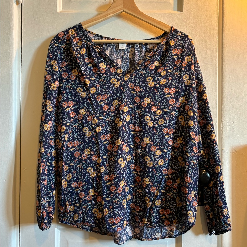 Old Navy Floral Cotton Blouse